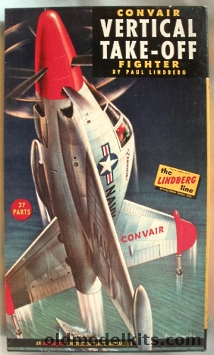Lindberg 1/48 Convair XFY-1 Vertical Take-Off Fighter, 526-98 plastic model kit